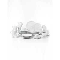 54 Piece White Athena Dinner Set