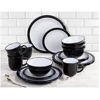 16Pc Camden Black