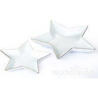 Waterside Set Of 2 Gold Band Star Plates