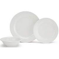 Waterside 18Piece White Round Melamine Dinner Set