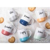 Dipped Slogan Mugs  6 Piece Set