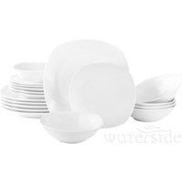 18PC WHITE EVERYDAY SQUARE DINNER SET
