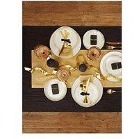 The Waterside 50 Piece Christmas in a Box Dinner Set - Gold Sparkle