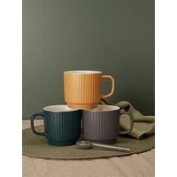 Set Of 6 Sanctuary Textured Mugs