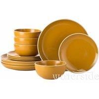 Waterside 12 Piece Halo Saffron Dinner Set