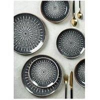 Waterside - 12 Piece Starburst Reactive Glaze Dinner Set