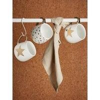Set of 4 Gold Star Hug Mugs