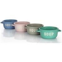 Set of 4 Handled Soup Bowls