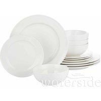 Waterside - 12 Piece Alumina Porcelain Classic Dinner Set