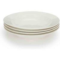 4pc Professional Alumina White Porcelain Classic Rim Pasta Bowls