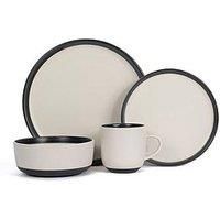 16pc Hand Brush Dinner Set