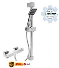 Kubo Thermostatic Bar Shower Mixer Kit Chrome