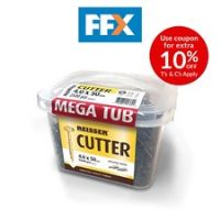 Reisser 8221470MT 4.0 x 70mm Cutter Csk Pozi Yellow Woodscrews Mega Tub 1500pc