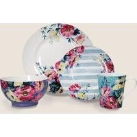 Floral Porcelain Dining Set 16 Piece Porcelain China Dishwasher Safe - Service for 4