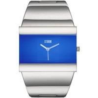 STORM STARLETTI Lazer Blue Women/'s Sleek Watch with Rectangular dial, Edge-to-Edge Glass and a Smooth Highly Polished Stainless Steel Strap
