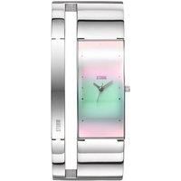 STORM ALVARA (Ice) Unique Women/'s Bangle Watch with a Cut Out Design and easilink Fastening