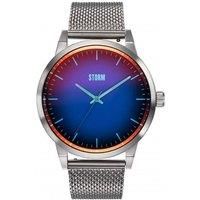 STORM STYRO Lazer Blue - Luminous Details for Enhanced Visibility, Innovative Photochromic Glass, Interchangeable Mesh Strap, Brushed Steel Finish, 50M Water Resistance, Modern and Sleek Design.