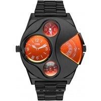 STORM V2 Navigator Slate RED Men/'s Dual time Gadget Watch with Thermometer, Compass and Date Feature in Brushed Stainless Steel