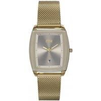 STORM Mini Zaire Gold Taupe Women/'s Watch with mesh Strap, Edge to Edge Glass and Date Feature