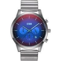 STORM Crusader Lazer Blue Men/'s Chronograph Watch with Metal Strap, photochromic Glass, Date and Luminous Markers, and Water Resistant to 50m