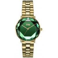 STORM Elexi Ladies Watch with Green Dial and Gold Bracelet 47504/GD/GR
