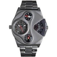 STORM V2 Navigator IP MATT Grey, Quartz Movement, Special Edition, Dual Time, Date, Compass, Thermometer, Stainless Steel, Sustainable Materials Used