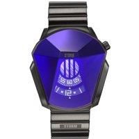 STORM Darth Slate Blue Men/'s Unique Cut Lazer Glass Watch with revolving disc Movement