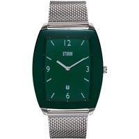 Mens STORM Zyone Green Watch with Green Dial and Silver Strap 47527/GN