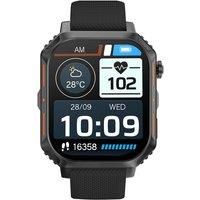 STORM S-MAX SMART GENTS WATCH SILICON BLACK - - TOUCH DISPLAY, AI VOICE ASSIST, PHONE NOTIFICATIONS, REMOTE CAMERA CONTROL, STEPS, CALORIES, DISTANCE