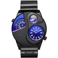 STORM NAVITREK Slate Blue, Special Edition, Dual Time, Compass, Date, Special Edition Box and certficate, Luminous Hands and Hour Markers, Metal Strap (Slate Blue)