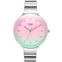 STORM OSTELE Gold, Womens, Slim Watch Semi Bangle Crystals on Dial Edge to Edge Glass Sustainable Materials Used