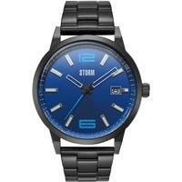 KOSHI Slate Blue, Numbered Dial at 12 and 6, Luminous Details, High Grade Brushed Stainless Steel, IP Plating, Sunray Dial, Japanese Miyota Movement, Date, Water Resistant to 50m