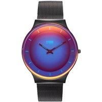 STORM PYLO Slate Blue Watch, Photochromic Glass, Luminous Dial Details, Graduated Dial, Edge-to-Edge Glass, Slim Case, Japanese Movement, Stainless Steel, Mesh Strap, Quick Release Strap