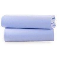 Clair De Lune Pack Of 2 Fitted Cot Sheets - Blue