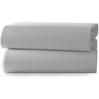 Clair de Lune 2 Pack Fitted Cotton Cot Bed Sheets - 140 x 70 cm