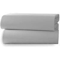 Clair de'Lune Baby Fitted Crib Soft Cotton Sheets - 2 Pack
