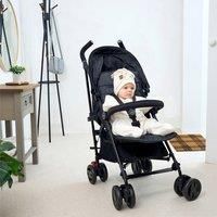 Clair de Lune Star Fleece Baby Wrap Blanket Cream (6-12Months)