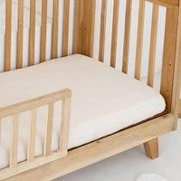 Clair de Lune Organic Cot Bed Sheets 2 Pack Fitted Jersey Cotton 70 x 140 cm (Cream)