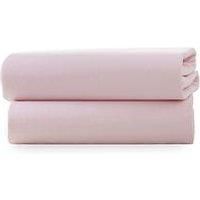 Clair De Lune Fitted Sheets (Pink) Cot 120x60cm - 100% Cotton