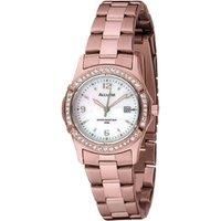 Accurist Women/'s Quartz Watch with Mother of Pearl Analogue Display and Rose Gold Stainless Steel Bracelet LB1545