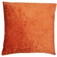 Malini Bingham Cut Velvet Cushion, Burnt Orange