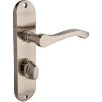 Capri Door Handles Bathroom Brushed Nickel