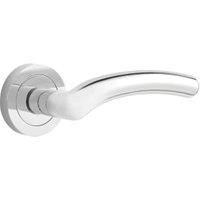 Designer Levers Medusa Lever On Rose Door Handle - Chrome 1 Pair