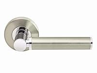 8803DN/BOX Titania Lever on Rose Door Handle in Dual-Tone Finish Interior Use