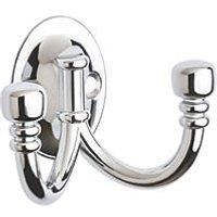 Ball End Double Robe Hook Chrome Plated