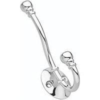 Decohooks 469574 Ball End Hat, Coat & Robe Hook in Polished Chrome Finish Door & Wall Mountable Single Pack