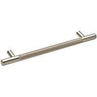 Elite Knobs & Handles Kensington Knurled T Bar Handle Brushed Nickel 213mm (273KK)