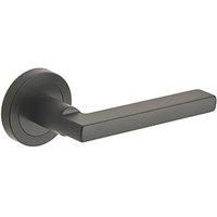 Scylla Lever On Rose Door Handles Matt Black