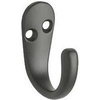 Robe Hook Single Matt Black