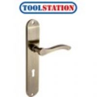 Capri Door Handles Long Lock Antique Brass